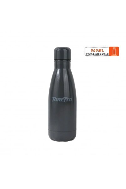 TORETTO 500ml Grey Stainless Steel Water Bottle