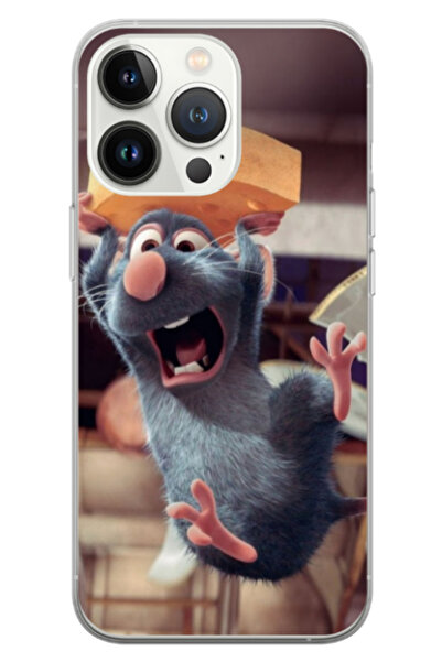 Atlas Husa personalizata 360 de grade pentru Apple iPhone 14 Pro Max, Ratatou...