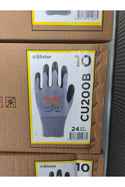 Beybi Cu200 B Pu Coated Polyethylene Cut Resistant Knitted Gloves 24 Pcs