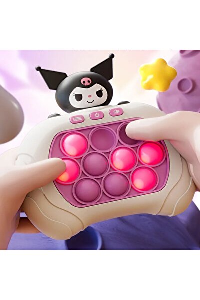 Brother Toys Işıklı Giderici Popit Oyun Konsolu Pop It Oyuncak Kuromi Model K...