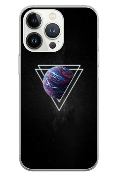 Atlas Εξατομικευμένη θήκη 360 μοιρών για Apple iPhone 15 Pro Max, Triangle Pl...