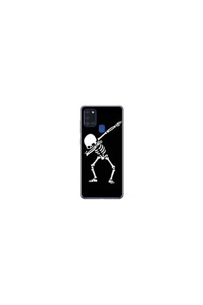 Atlas Husa personalizata 360 de grad Samsung Galaxy A41, Dab Skeleton, multic...