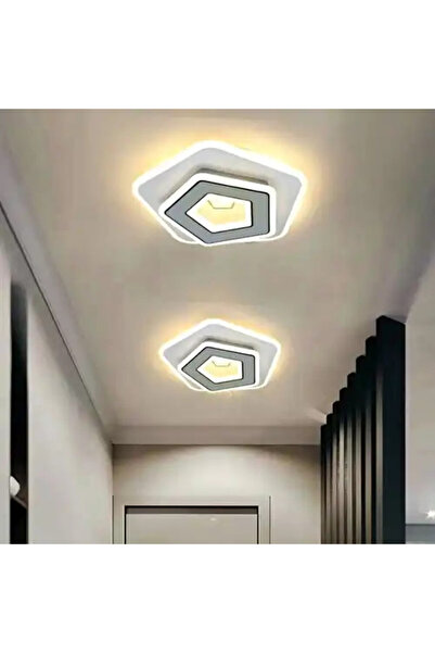 LED CONCEPT Lustra LED cu 3 tipuri de lumina si telecomanda, alba, asimetrica...