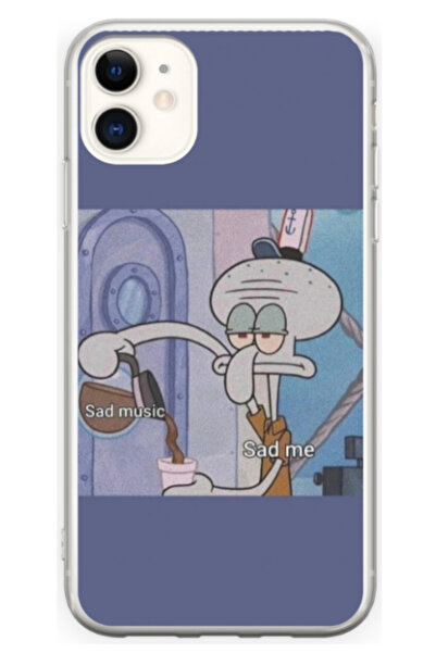 Atlas Husa personalizata 360 de grade pentru Apple iPhone 12 Mini, Squidward ...