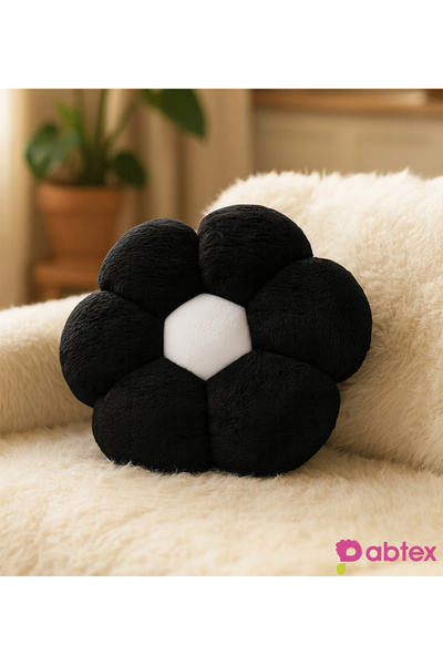 Pabtex Soft Fan Daisy Plush Pillow – Special Design in Flower Shape