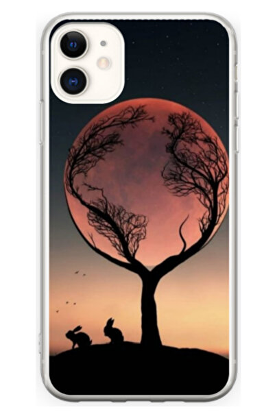 Atlas Husa personalizata 360 de grade pentru Apple iPhone 12, Moon Tree, S1D1...