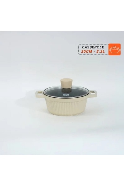 rexa Beige Granite Cookware Set - 6 Pieces