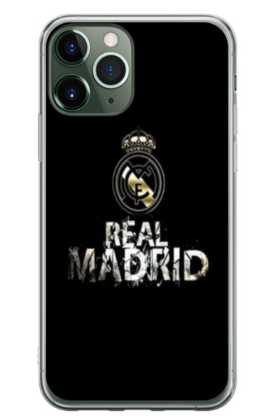 Atlas Husa personalizata 360 de grade pentru Apple iPhone 11 Pro, Real Madrid...