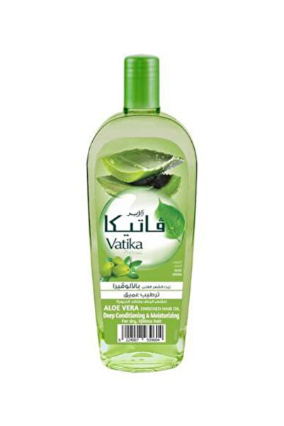 Vatika Naturals Aloe Vera Saç Yağı | Zeytin & Kına | Kuru, Cansız Saçlar Için - 180ml