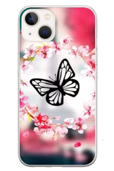 Atlas Εξατομικευμένη θήκη 360 μοιρών για Apple iPhone 15, Butterfly #8, S1D1M...