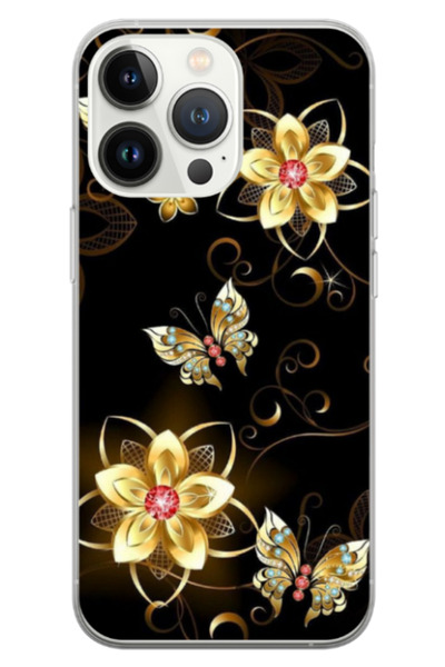 Atlas Husa personalizata 360 de grade pentru Apple iPhone 14 Pro, Butterfly #...