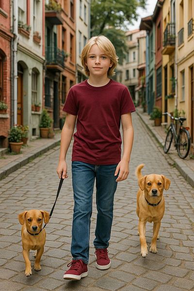 Cloise Burgundy Kids T-Shirt Unisex |   100% Cotton |