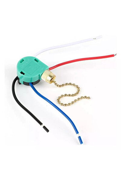 OEM Ceiling Fan Switch with Chain, 3 Speeds, 4 Wires