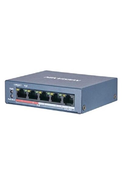 Hikvision Switch DS-3E0105P-E/M(B), 4 Porturi, PoE