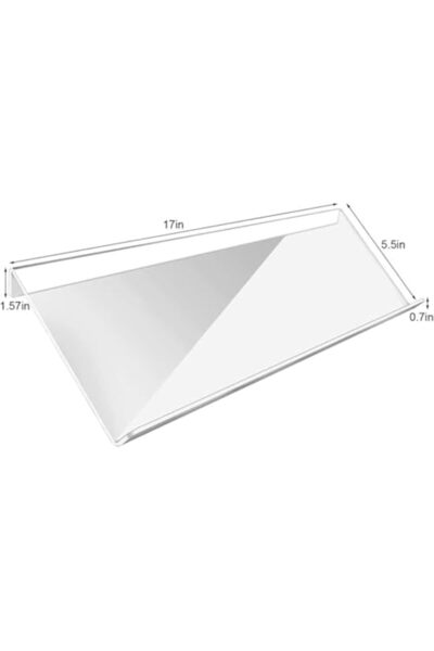 Slasa Transparent Acrylic Tilted Keyboard Stand for Office and Home Use
