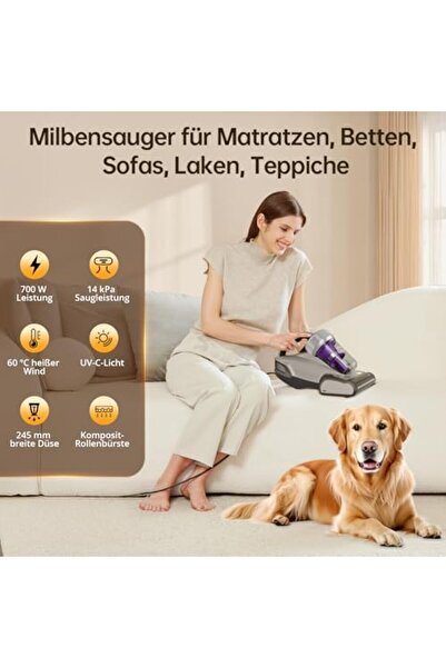 Jimmy JV35 Mattress Vacuum Cleaner,700W Anti Dust Mite Bed Vacuum Cleaner With UV Light Sterilizatio