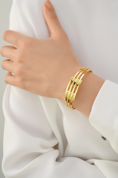 Çgk Çiğdem Gürel Kuyumculuk 8K Altın 4 Sıra Kaburga Bilezik – – Yatırımlık Model