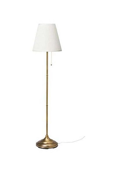 Generic Floor Lamp Metal 60 watts White/Gold 155x28x36cm