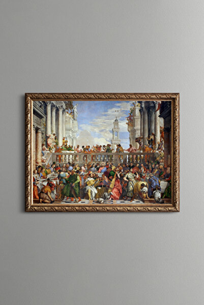 epiqart Nuntă în Cana - Cadru cu model vintage