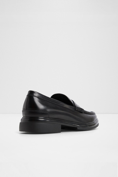 Aldo Tucker - Men's Black Genuine Leather Slip-On Loafer