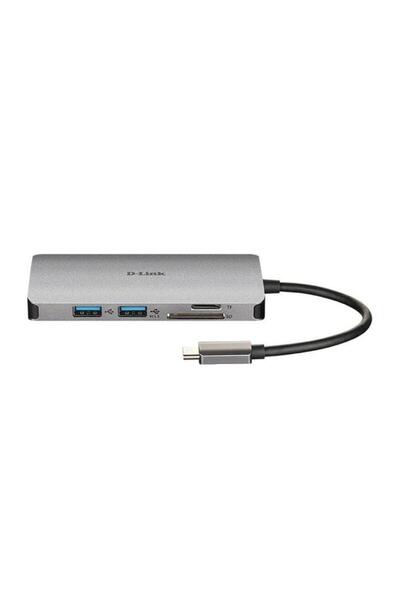 D-Link HUB USB DUB-M610, SD/microSD Dual Card Reader x 1, USB 3.0 x 2, HDMI x 1, USB Type C x 1 (Gra