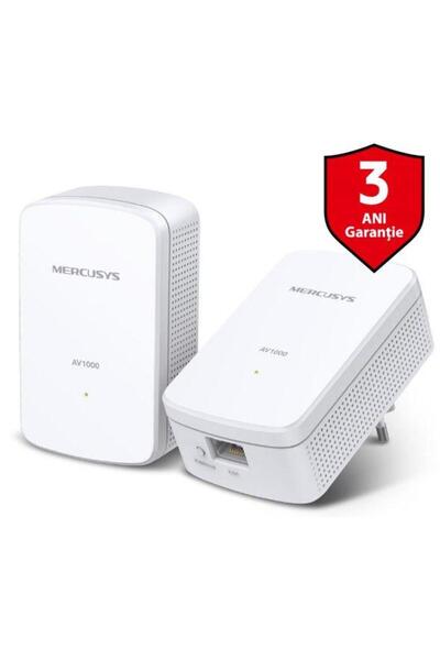 Mercusys Kit Adaptoare PowerLine MP500 KIT, Gigabit, 1000 Mbps (White)