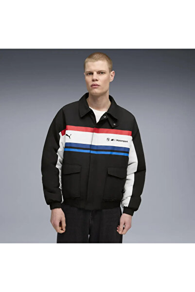 Puma BMW MMS Lifestyle Jacket Siyah Erkek Fermuarlı Ceket