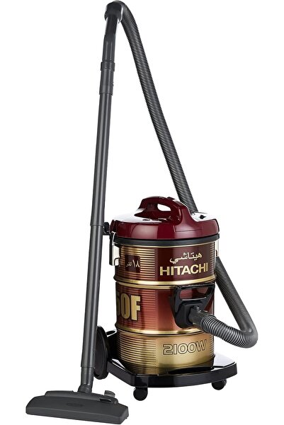 Hitachi مكنسة كهربائية أسطوانية بقوة 2100 واط، وخزان غبار سعة 18 لترًا مع رمز...