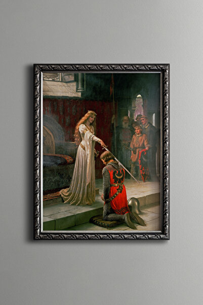 epiqart Knight and Sadakati - Vintage Patterned Frame