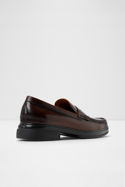 Aldo Tucker - Men's Brown Genuine Leather Slip-On Loafer