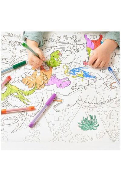 Generic coloring paper roll 10m