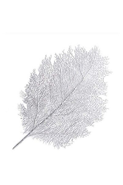 Generic Heat-Resistant Leaf Pattern Table Placemat Silver