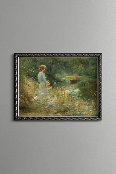 epiqart Stagnant Water - Cadru cu model vintage