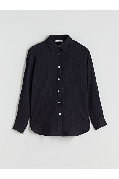 LC Waikiki Textured Oversize Women's Shirt
