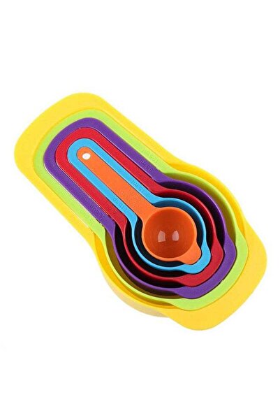 CABINA HOME طقم ملاعق قياس متعدد الألوان، 6 قطع، 20 سنتيمترًا