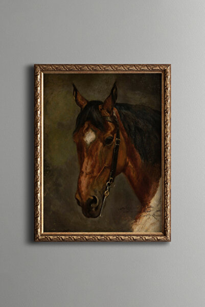 epiqart At Başı - Vintage Desenli Çerçeve