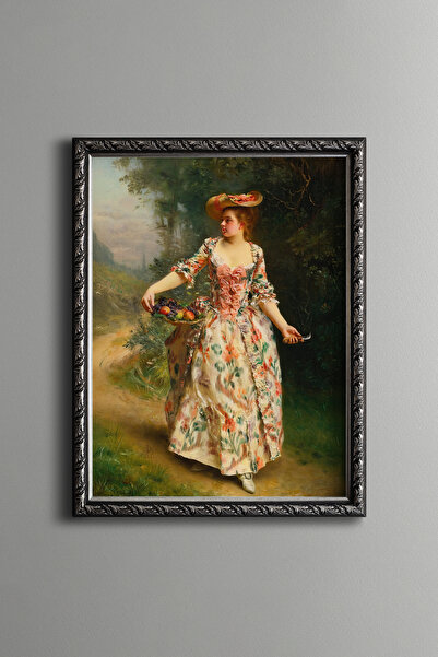 epiqart A Walk in the Park - Vintage Patterned Frame