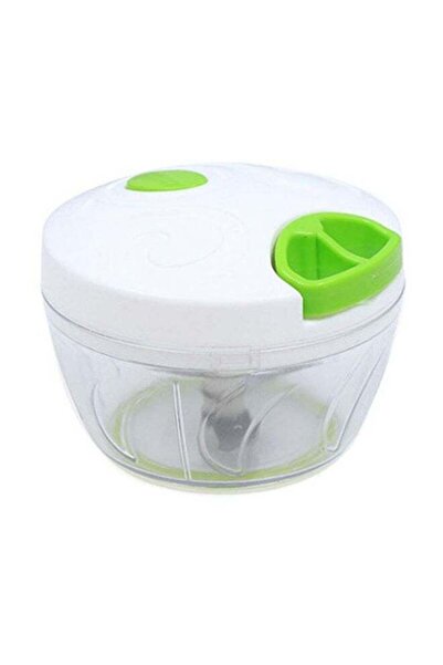 Generic مفرمة خضراوات يدوية بيضاء 10 سم