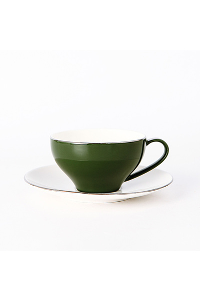 Shuer 150ml Thin Ceramic Coffee Cup And Saucer