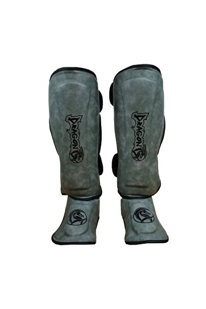 Dragondo 40715-P Kaval Ayak Koruyucu Gri Profesyonel Kick Boks Kaval Koruyucu