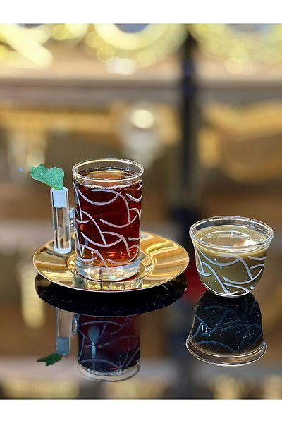 Eslim 18 Pieces Tea Cup Mirra Coffee so