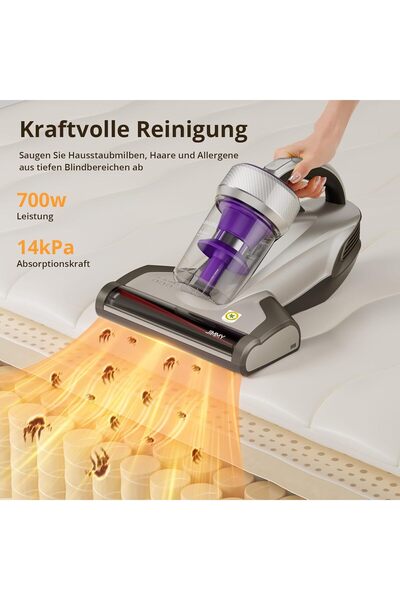 Jimmy JV35 Mattress Vacuum Cleaner 700W UV Sterilization HEPA - Purple