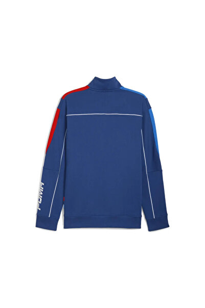Puma BMW MMS MT7+ SWEAT JACKET Mavi Erkek Fermuarlı Üst