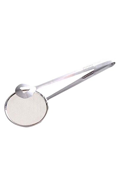 Generic مغارف مصافي فلتر زيت مشبك شبكي فضي 28 سم