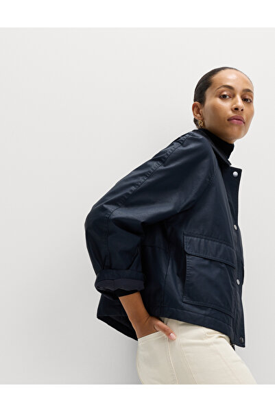 Marks & Spencer Pamuk Karışımlı Mumlu Kapitone Parka Ceket