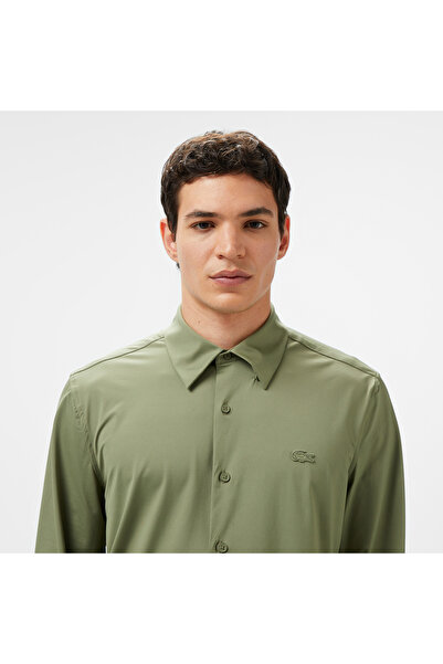 Lacoste Erkek Slim Fit Haki Gömlek