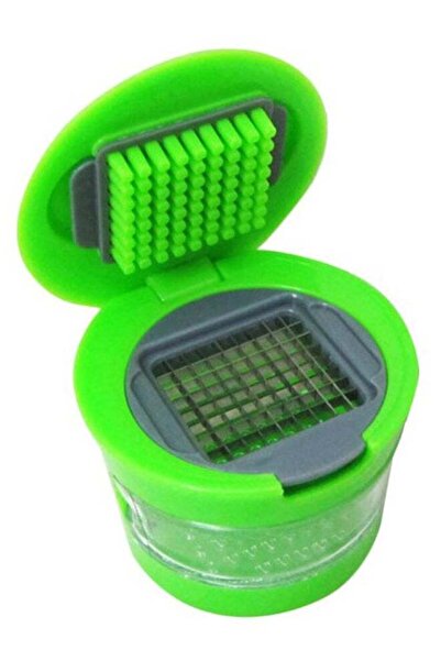 Generic Garlic Cutter Chopper Manual Garlic Chopper Green 7.5 x 6cm