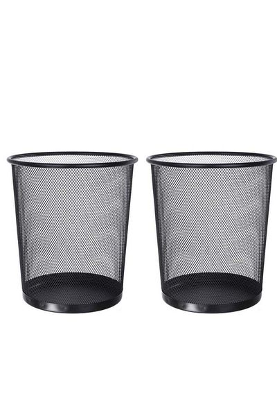 co arma 2-Piece Round Mash Waste Basket Trash