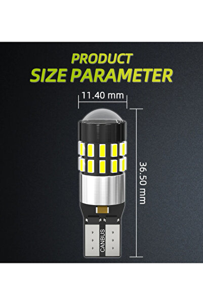 zola Set of 2 LED canbus car bulbs T10, W5W, 12/24V, 360° luminous flux