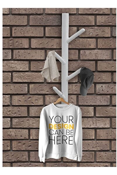 co arma علاقة ملابس خشبية على الحائط تحتوي على 4 حوامل